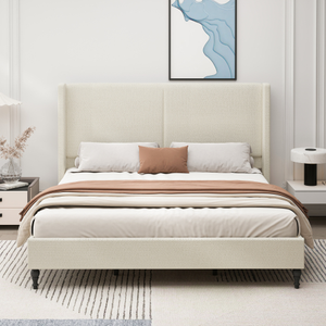 <span class=keywords><strong>Lit</strong></span> rembourré moderne <span class=keywords><strong>de</strong></span> taille King réglable avec tête <span class=keywords><strong>de</strong></span> <span class=keywords><strong>lit</strong></span> tuftée à boutons froncés écologique sans sommier <span class=keywords><strong>de</strong></span> couleur blanche - Product Image 2