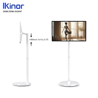 Televisor Inteligente Portátil de 24 Pulgadas con Cámara de 128 GB, Sistema Operativo Android, Batería, Full HD 1080p, Pantalla Táctil de 10 Puntos, 4-6 Horas de Duración de la Batería