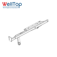 WELLTOP Neue Möbelbeschläge Verstellbares Sofa-Scharnier Metall-Rückenlehnenmechanismus Bettmechanismus mit Rollen für Wohnzimmer und Schule