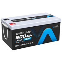 بطارية ليثيوم 12 فولت 300 أمبير في الساعة بعمر افتراضي يزيد عن 5000 دورة، بطاريات طاقة 24 فولت 100 أمبير في الساعة و200 أمبير في الساعة، بطاريات ليثيوم أيون LiFePO4