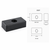 Pieds de meubles en plastique noir, pieds de canapé en forme de L, pieds de meuble droits, hauteur réglable pour lit et armoire