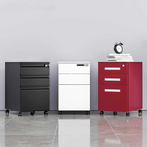 Steel Filling Cabinets Mobile Pedestal Drawer Cabinet Cupboard With 3 Drawer