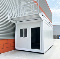 Grange portable préfabriquée en conteneur pliante prête à l'emploi mini maison de plage économique de luxe avec dessin