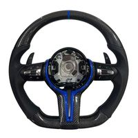 Volant personnalisé en fibre de carbone brillante série M pour BMW M3 F30 F15 F16 F20 F21 F25 F26 F31 F32 F33 F34 F35 F36