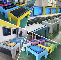 AIMV Dernières Tables Tactiles Capacitives pour Enfants 32 43 55 pouces, Verre Trempé 4K, Wi-Fi Intégré pour Alignement Automatique de l'Écran, Montage au Sol