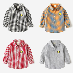 เสื้อเชิ้ตเด็กฤดูร้อนผ้าฝ้าย 100% ลายสก็อต ผลิตในจีน ขายส่ง ปรับแต่งได้ - Product Image 5