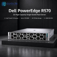 Serveur Dell PowerEdge R570 2U en rack, optimisé pour la virtualisation, l'hébergement cloud et les charges de travail multi-locataires