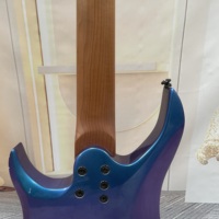Chameleon Blue Carbonized Maple Headless 8-String Electric Guitar Glossy Finish 22 Fret Professional Performance Free Shipping