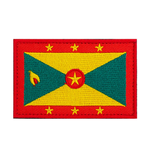 Drapeaux de pays brodés de haute qualité en gros à <span class=keywords><strong>Maurice</strong></span>, à coudre ou à repasser, avec fermeture auto-agrippante - Product Image 4