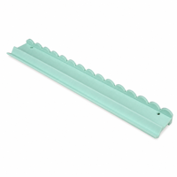 Lot de 4 supports de mahjong en acrylique festonnés de 20 et 21 pouces, portables, à bords ondulés, pour jeu, support de présentation pour tuiles de mahjong couleur crème