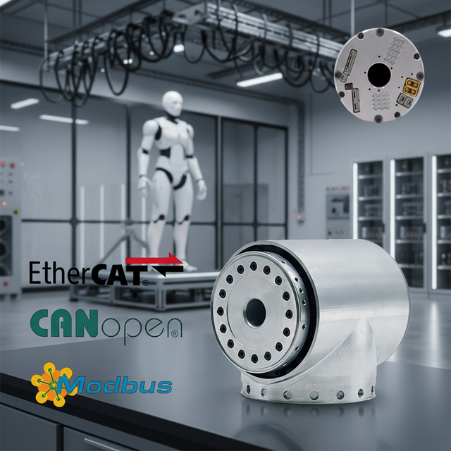Harmonic Deceleration Servo Integrated Motor EtherCAT Communication Encoder Waterproof 1000W Robot Arm Joint Exoskeleton