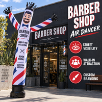 Ballon publicitaire gonflable Air Dancer pour salon de coiffure, idéal pour la promotion en extérieur, la visibilité et la personnalisation de la marque