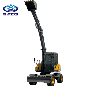 <span class=keywords><strong>Mini</strong></span>-excavatrice hydraulique sur roues de haute qualité, 10, 9, 8 tonnes, petite excavatrice sur roues avec pneus - Product Image 3