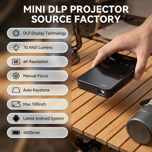 Aome 2026, el Último Mini Proyector de Bolsillo DLP 3D con Android, Cine en Casa HD 4k, Productos de Tendencia Portátiles para Exteriores, Android 9 - Product Image 2