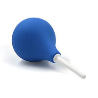 Boîte personnalisée gratuite - Système de nettoyage rectal par douche, boule en silicone bleue pour l'anus, le côlon, ou comme plug anal