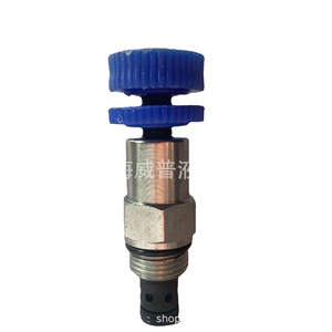 Vanne à cartouche filetée hydraulique CRV 08, vanne de régulation de pression 315 bars, 40 L/min, port 1/2 pouce, acier au carbone - Product Image 1