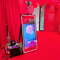 Photobooth Miroir Magique Selfie Photo avec Appareil Photo, Imprimante et Logiciel pour Mariages et Événements