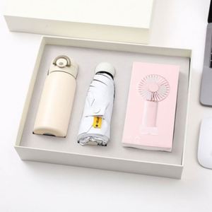 Juego de Regalo de Alta Calidad con Taza de Vacío, Mini Ventilador y Paraguas en Stock, Se Puede Agregar Logotipo, el Mejor Regalo de Navidad para Enamorados, Regalo de San Valentín para Damas - Product Image 2
