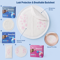 MummyFriend Almohadillas Absorbentes Desechables Tridimensionales y Transpirables para Lactancia, de Tela No Tejida con SAP y Pulpa de Madera, para Maternidad