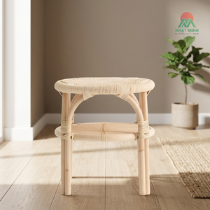 Silla Infantil de Ratán Redonda, Rústica, Duradera, Ecológica, para Interiores - Product Image 4