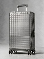 Valise trolley verticale personnalisée avec fermeture éclair à ouverture par le haut, R&D OEM/ODM, Bagage cabine pour femme en polycarbonate, Armoire mobile