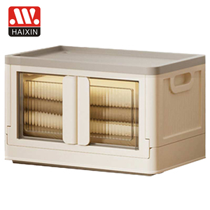 Современный прозрачный пластиковый складной ящик для хранения, 32 и 72 л - Product Image 3