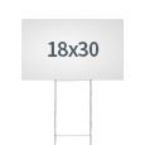 Panneaux publicitaires de jardin en PP ondulé personnalisés NR de 3 mm, écologiques, vierges, avec support de piquet en H - Product Image 3