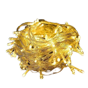 Guirnalda de Luces LED de Navidad con Clasificación IP44, 2700K Blanco Cálido, Longitud Personalizable para Decoración Navideña en Interiores/Exteriores - Product Image 1