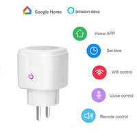 Glomarket akıllı Tuya Wifi fişi ab standardı App uzaktan kumanda Wifi soket akıllı priz Google & Alexa