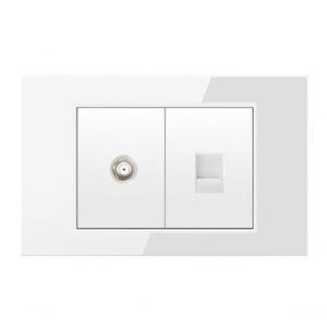 ประเภท 118 สายเคเบิลเครือข่ายติดผนัง ซ็อกเก็ต สวิตช์ แผงสัมผัส กระจก ทีวีบ้าน และคอมพิวเตอร์อเนกประสงค์ - Product Image 1