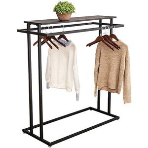 Espositore a Doppia Fila con Tubi Quadrati, Stile Moderno per Negozi di Abbigliamento, Appendiabiti da Terra per Negozi di Abbigliamento Maschile e Femminile, Produzione Diretta - Product Image 6