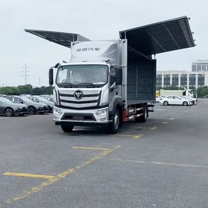 Foton Flying Wing <span class=keywords><strong>Truck</strong></span> 6.8 Mètres Camion Cargo Véhicule avec ailes Van avec compartiments latéraux ouverts Véhicule de transport logistique - Product Image 5