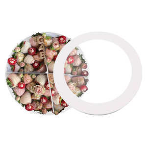 <b>Sweet</b> Charcuterie Packaging Biodegradable Rigid Large Cardboard Cylinder Shaped Food Safe <b>Gift</b> <b>Box</b> with Window Matt Lamination - Product Image 2