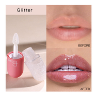 Gloss à lèvres hydratant OEM, volumateur de lèvres, longue tenue, lèvres sexy et volumineuses, gloss transparent pailleté