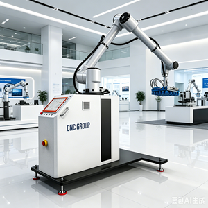 Dispositif robotique de palettisation automatique à 6 axes, contrôlé par CNC, sélection de charge personnalisée - Product Image 1