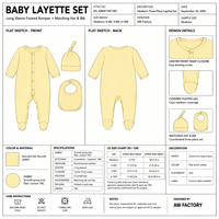 Ensembles de vêtements pour bébé personnalisés AW Factory, vêtements pour nouveau-nés, vêtements pour bébé fille, 6-12 mois, ensemble de combinaison en coton biologique pour bébé