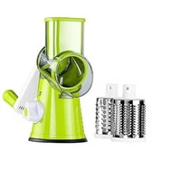 Groothandel RVS Plastic+RVS Multifunctionele Handmatige Snijder Groente Shredder Cutter Hakselaar Fruit Groente