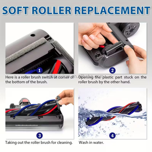 Cepillo Eléctrico con Accionamiento Directo para Aspiradoras <span class=keywords><strong>Dyson</strong></span> V7 V8 <span class=keywords><strong>V10</strong></span> V11 V15, <span class=keywords><strong>Accesorios</strong></span> para Cepillo Eléctrico, Boquilla para Pisos y Alfombras - Product Image 6