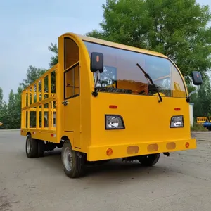 Reasonable Price And New Type Cart For Transportation Of Cargo Electric Four-wheel Flat Pull Truck Support Customization