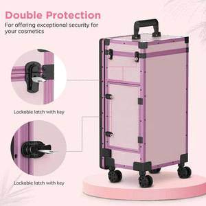 <span class=keywords><strong>Table</strong></span> de <span class=keywords><strong>manucure</strong></span> portable professionnelle rose pour salon de beauté - Product Image 5