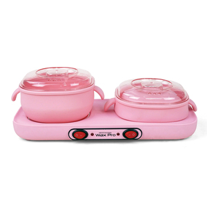 Máy làm nóng sáp tẩy lông di động bằng silicon màu hồng gấp đôi, dung tích 400ml*2, mới nhất - Product Image 5