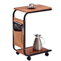 Table à thé mobile simple petite table carrée canapé table d'appoint salon étagère de rangement domestique