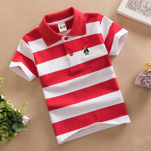 Vente en gros de polos rayés en coton 95% pour garçons, vêtements de boutique pour enfants, tailles 4-14 ans, é<span class=keywords><strong>t</strong></span>é - Product Image 5