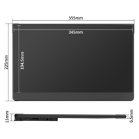 Monitor Portátil de 18.5 Pulgadas y 100Hz, Pantalla para Juegos FHD IPS con Marco Ultra Delgado para Computadora Portátil y PC, con Soporte Plegable Integrado