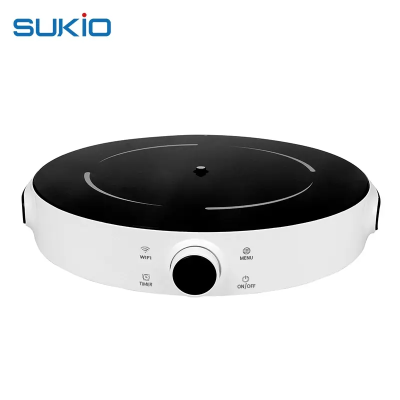 Multifunction Home Outside Sensor For Precise Temperature Round Hot Pot Mini Induction Cooker