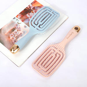 Cepillo de Masaje para Cuero Cabelludo, <span class=keywords><strong>Extra</strong></span> Grande, Hueco, de Doble Uso, Impermeable, de la Serie Rosa Azul de Lujo Ligero - Product Image 4