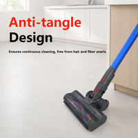 Aspirateur sans fil autoportant, mode Super Max instantané, bac à poussière 0,8 L, filtre HEPA, affichage LED tactile à sec