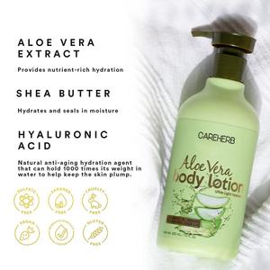 Vente en gros de lotion corporelle à l'aloe vera naturelle, hydratante en profondeur, réduisant les rougeurs - Product Image 2