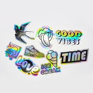 Etiqueta con Logotipo Personalizada, Resistente a los Rayos UV e Impermeable, Impresión de Adhesivos Holográficos de Vinilo PVC Troquelados - Product Image 4