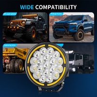 Luz de Trabajo LED de 9 Pulgadas y 19 LED, Lámpara Antiniebla Todoterreno de Alta Resistencia para Camiones Europeos Scania, Volvo, MAN, Mercedes, DAF, Iveco